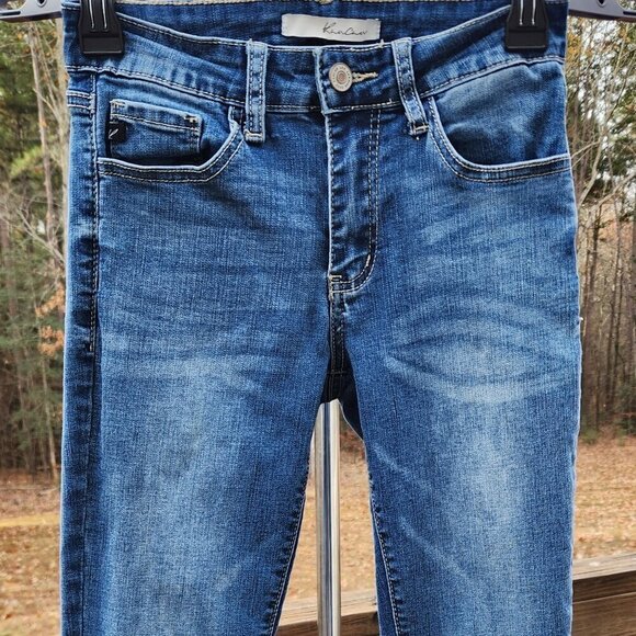 Kancan Jeans Women's Size 1/24 Blue Style KC11214CHD Zipper Medium Light Wash - Picture 1 of 9